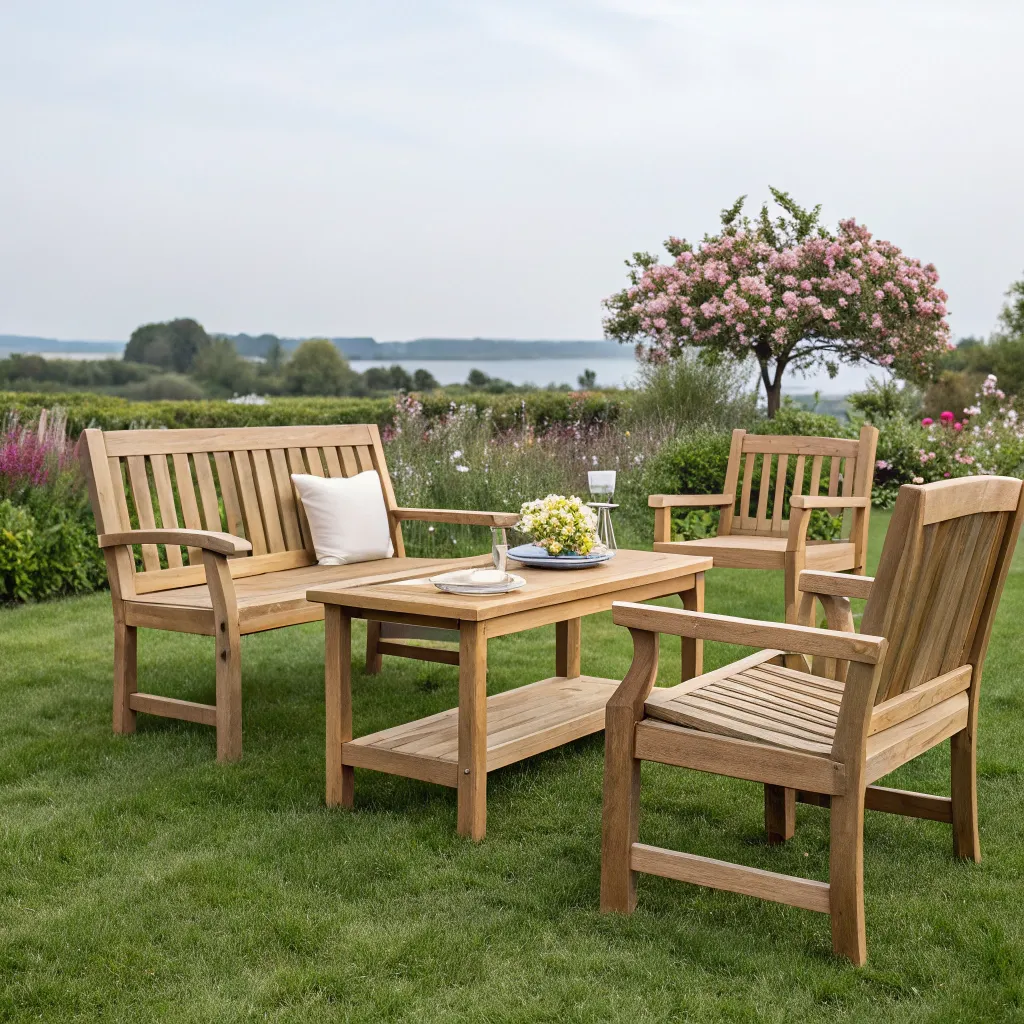A selection of premium wooden garden furniture