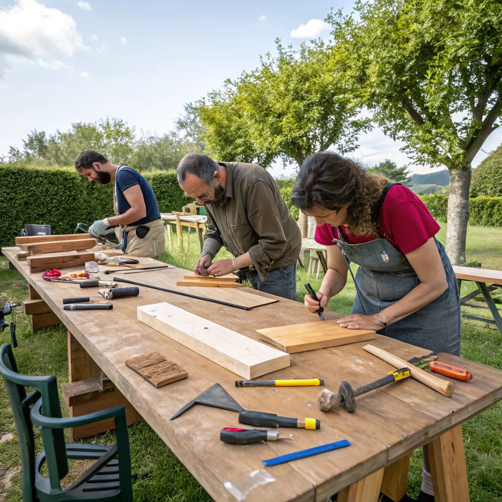 Outdoor Table Crafting Course