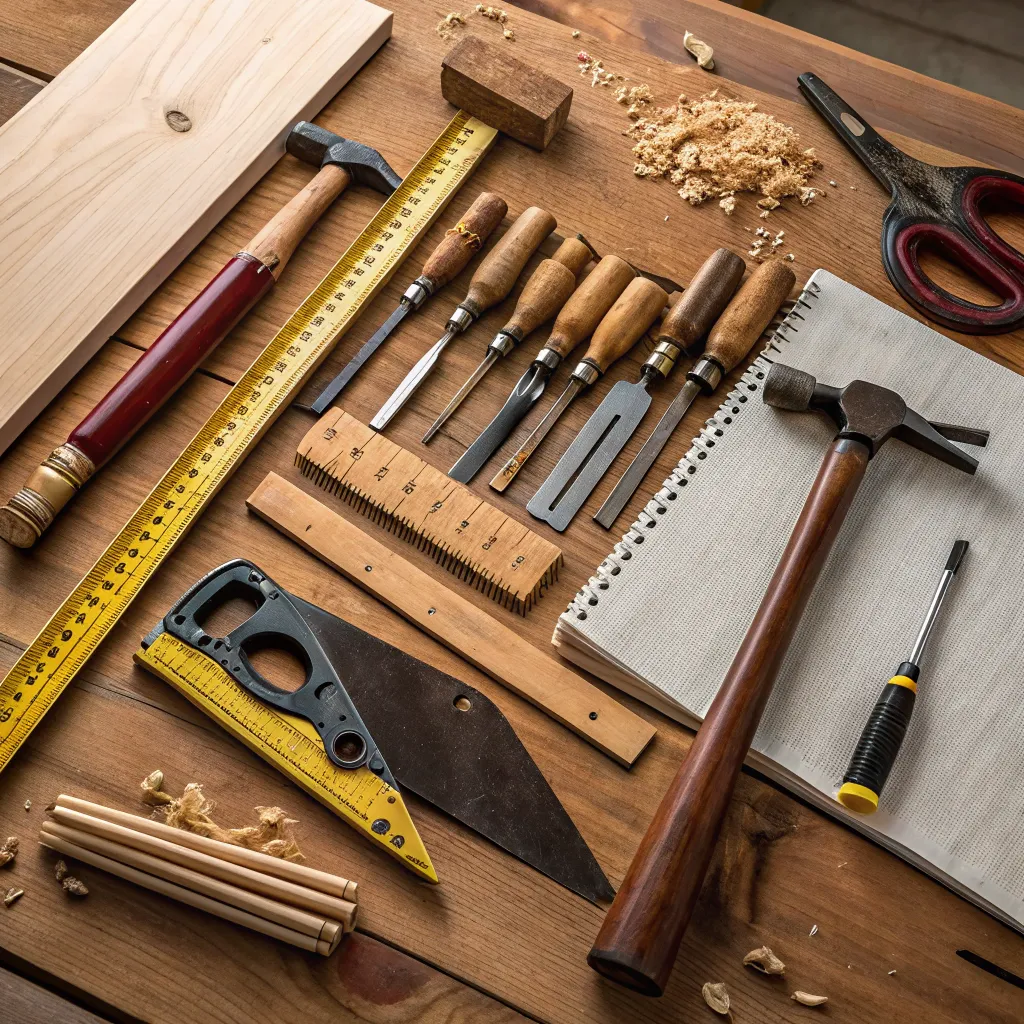 Woodworking tools and materials